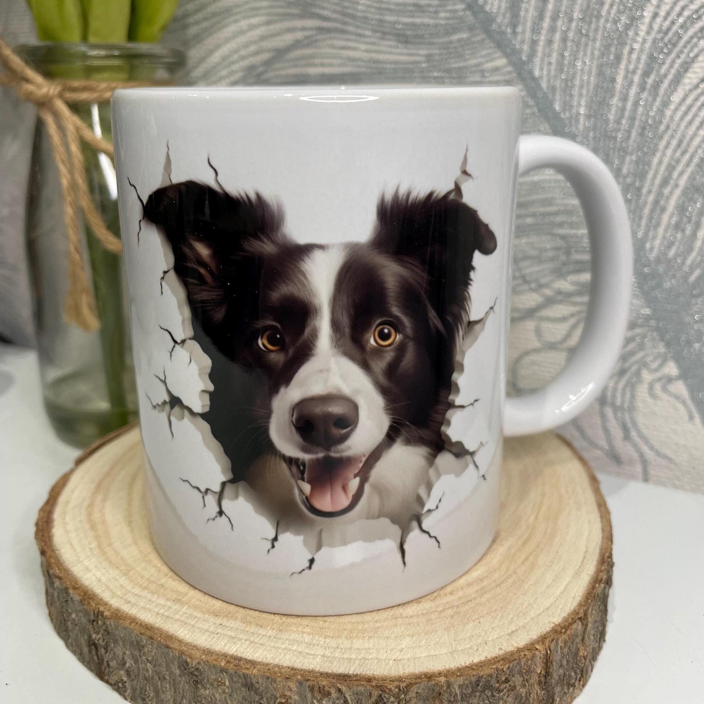 Border Collie Hole In A Wall Mug