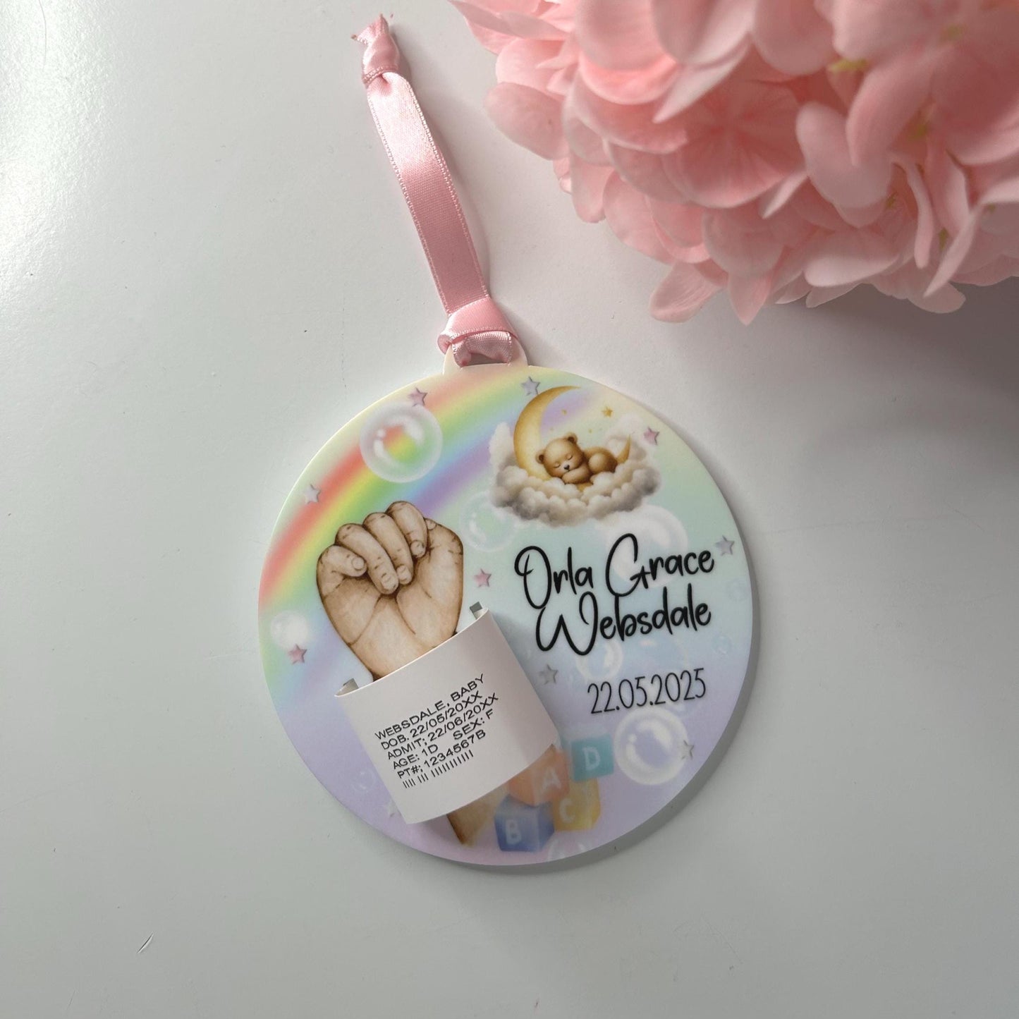 New-born Baby Birth Hospital Bracelet Keepsake