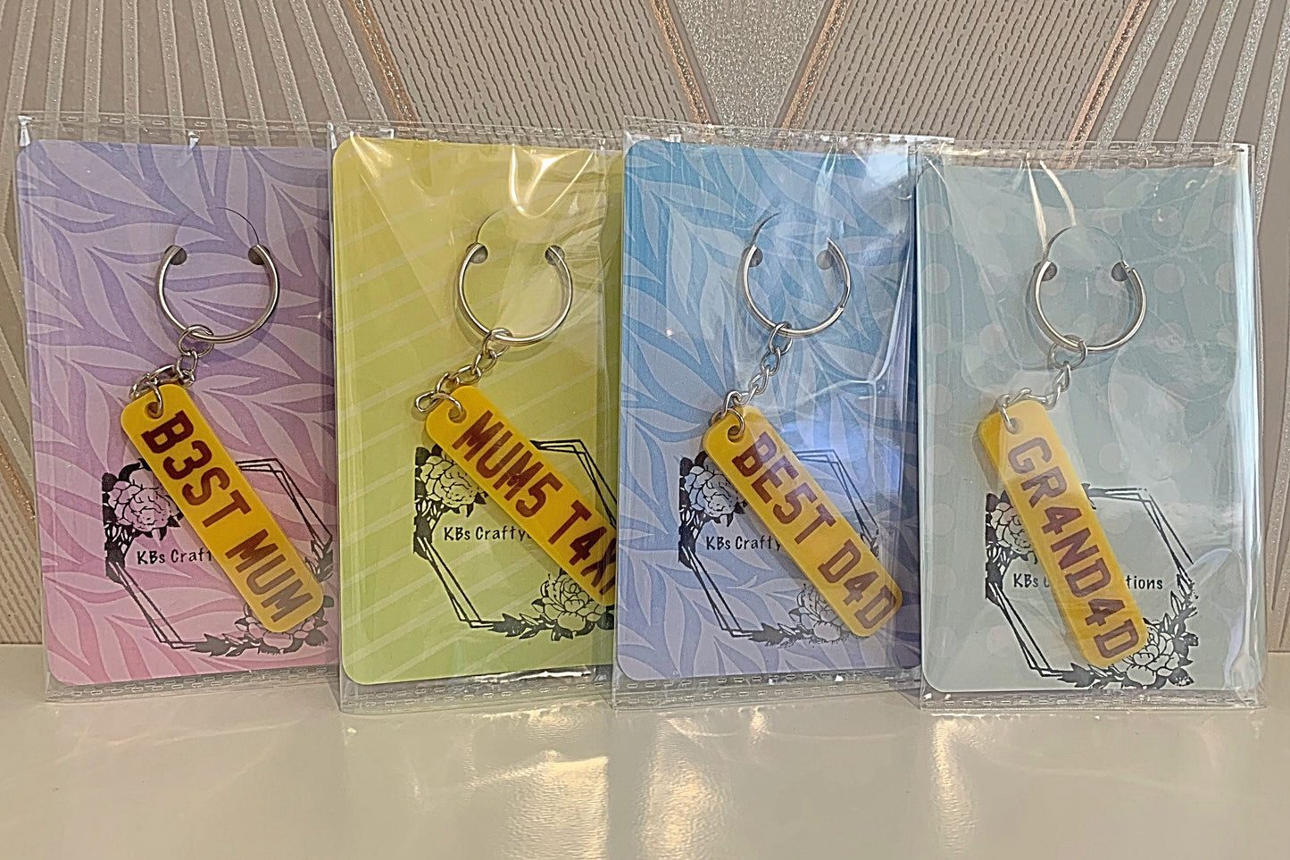 License Plate Keychain - Number Plate Keyring