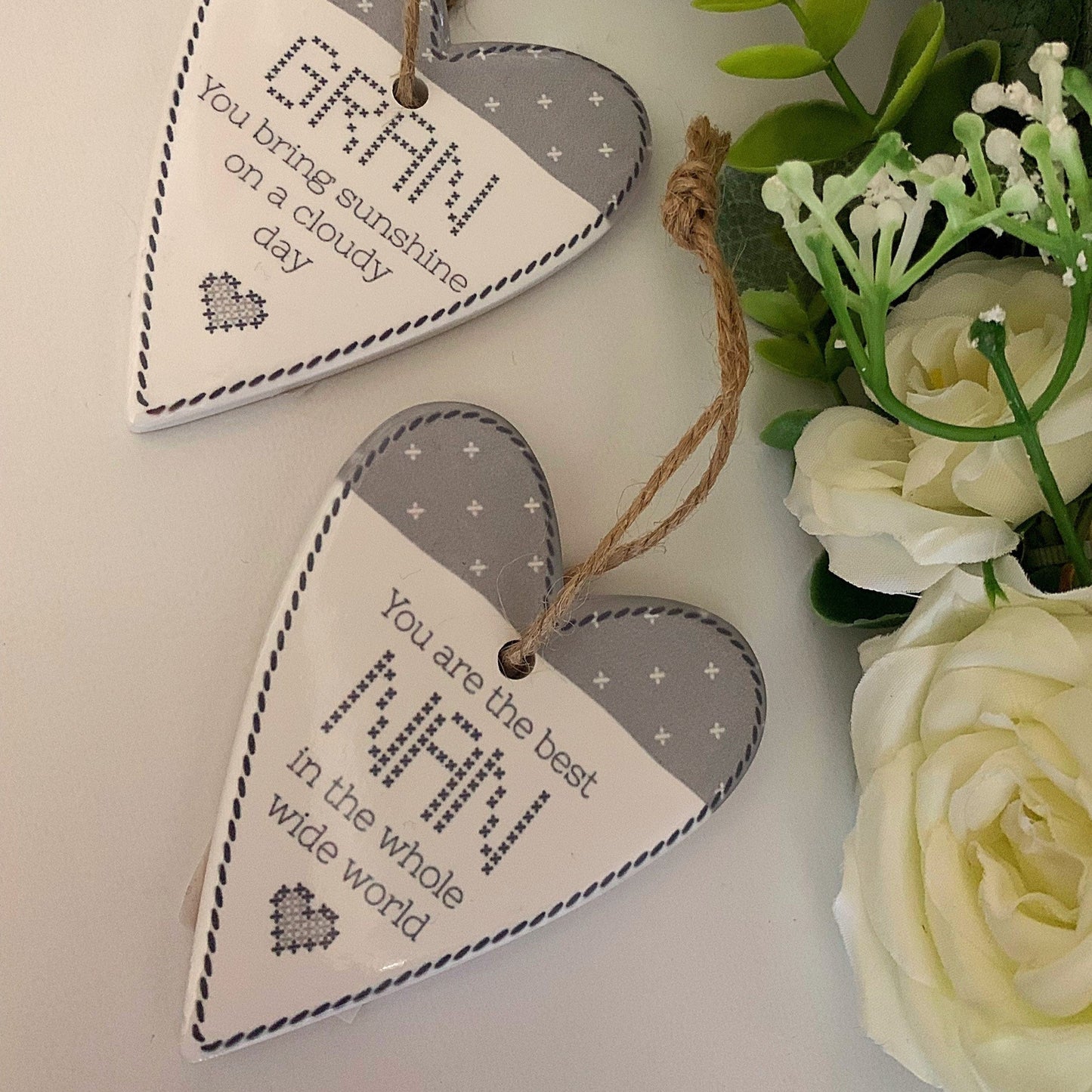 Ceramic Hanging Heart|