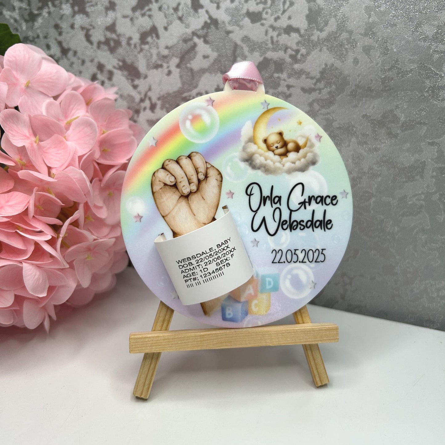 New-born Baby Birth Hospital Bracelet Keepsake