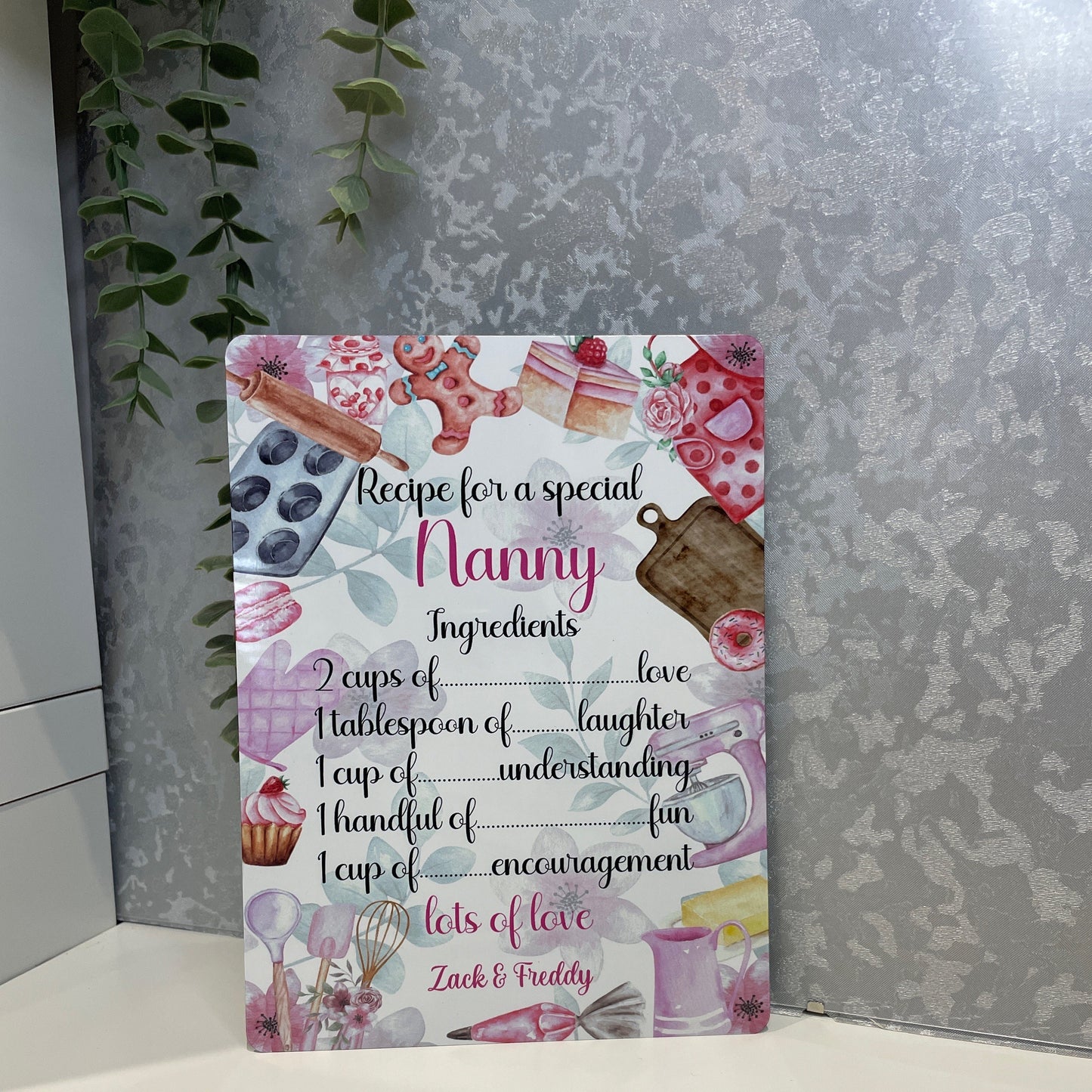 Recipe For A Special Nanny Plaque