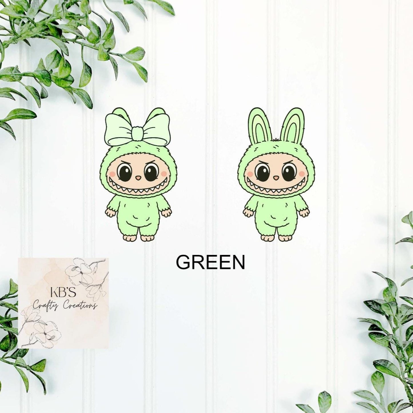 Personalised Labubu Inspired Mini Monster Keyring