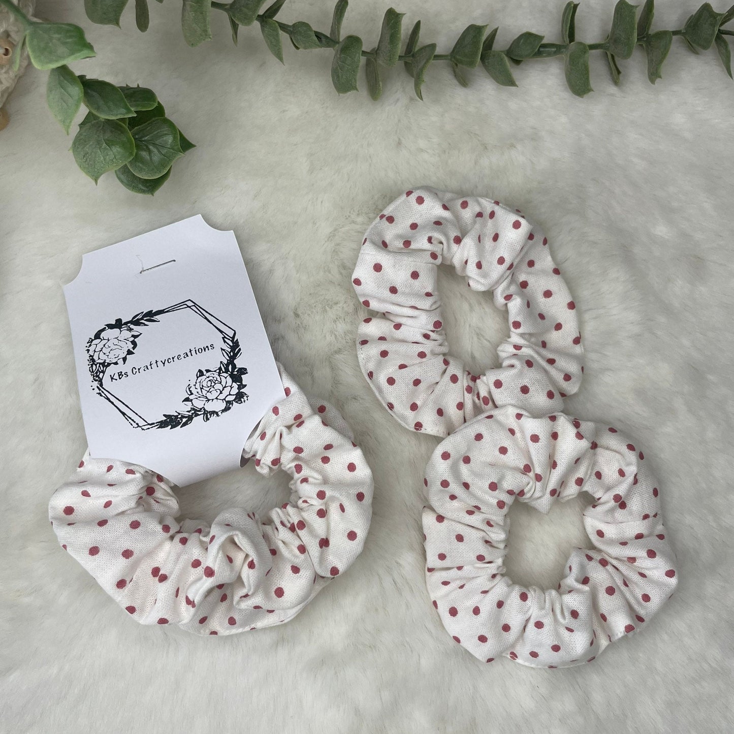 Little Girls Polka Dot Hair Scrunchies