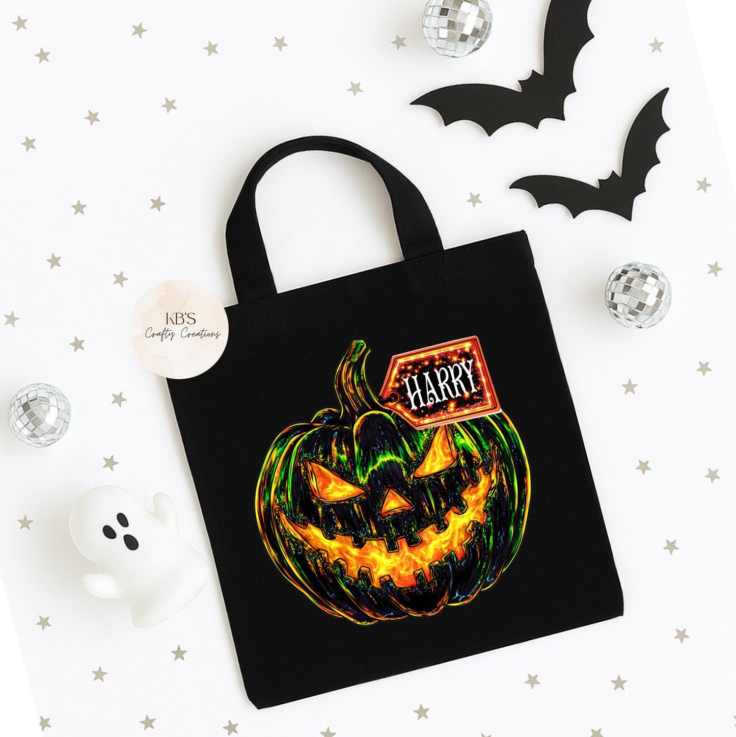 Halloween Spooky Pumpkin Tote Bag