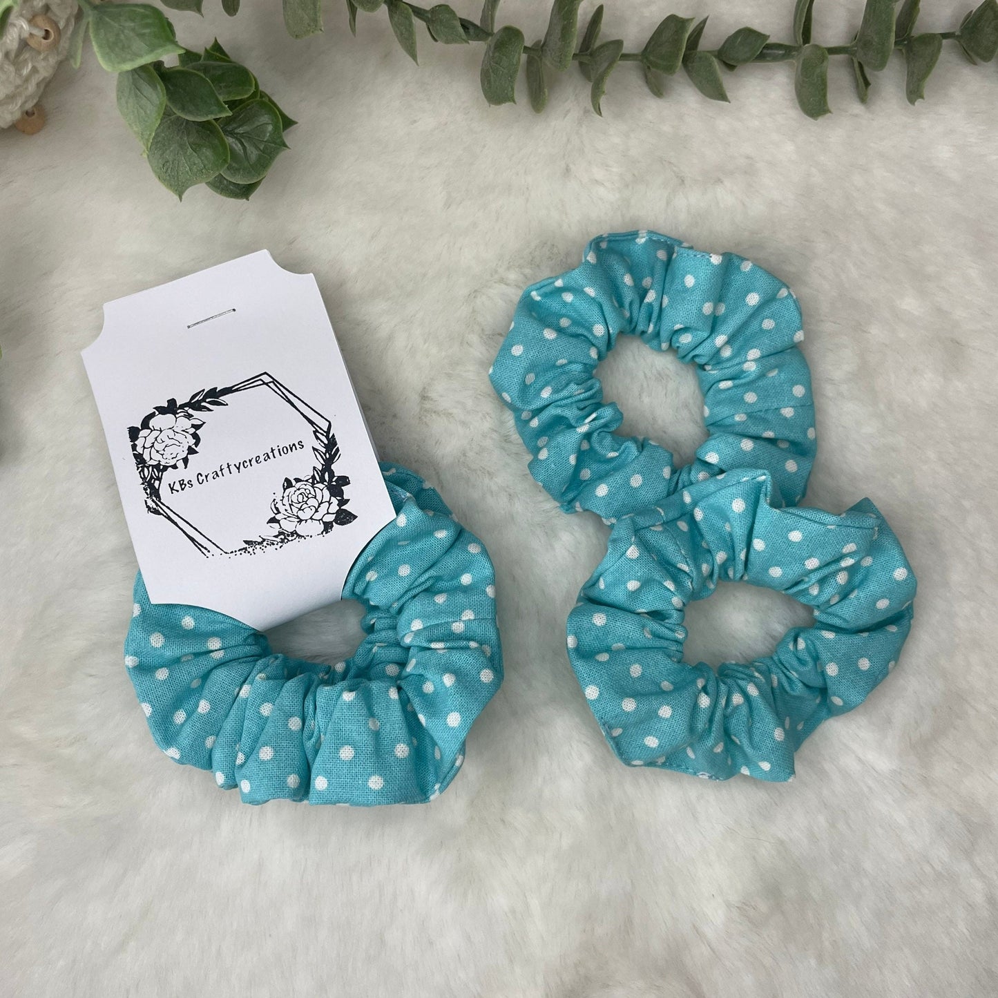 Little Girls Polka Dot Hair Scrunchies