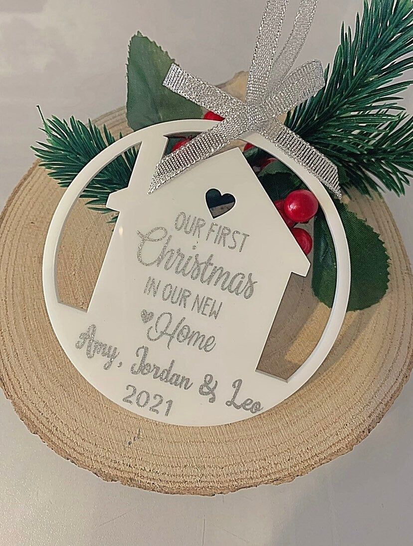 First Christmas In Our Home Bauble