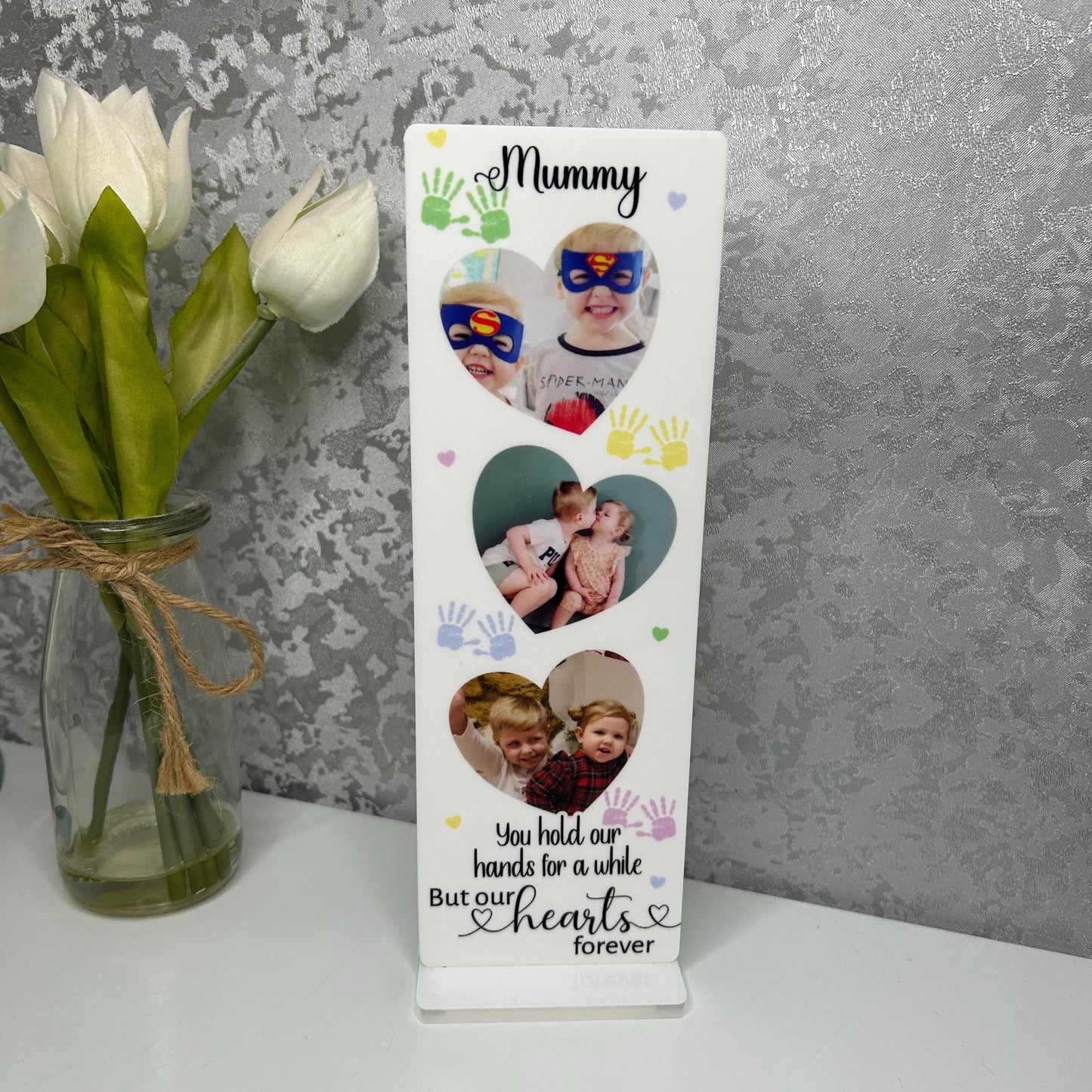 You hold Our Hands For A While Photo Plaque
