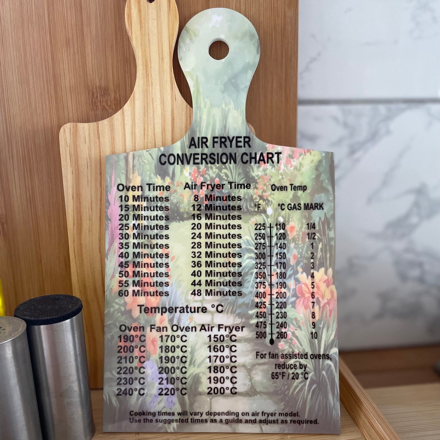 Air fryer Conversion Chart