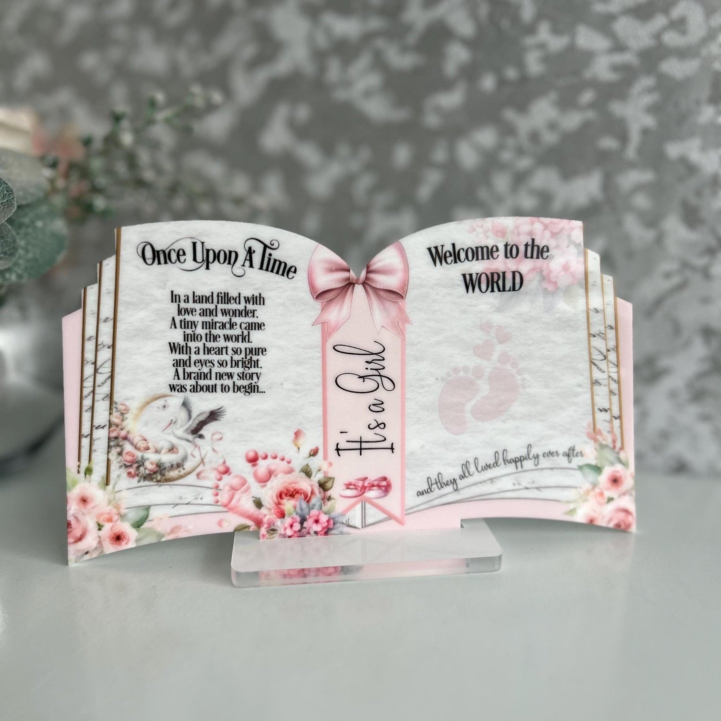 Welcome To The World Little One - New Baby Arrival Keepsake