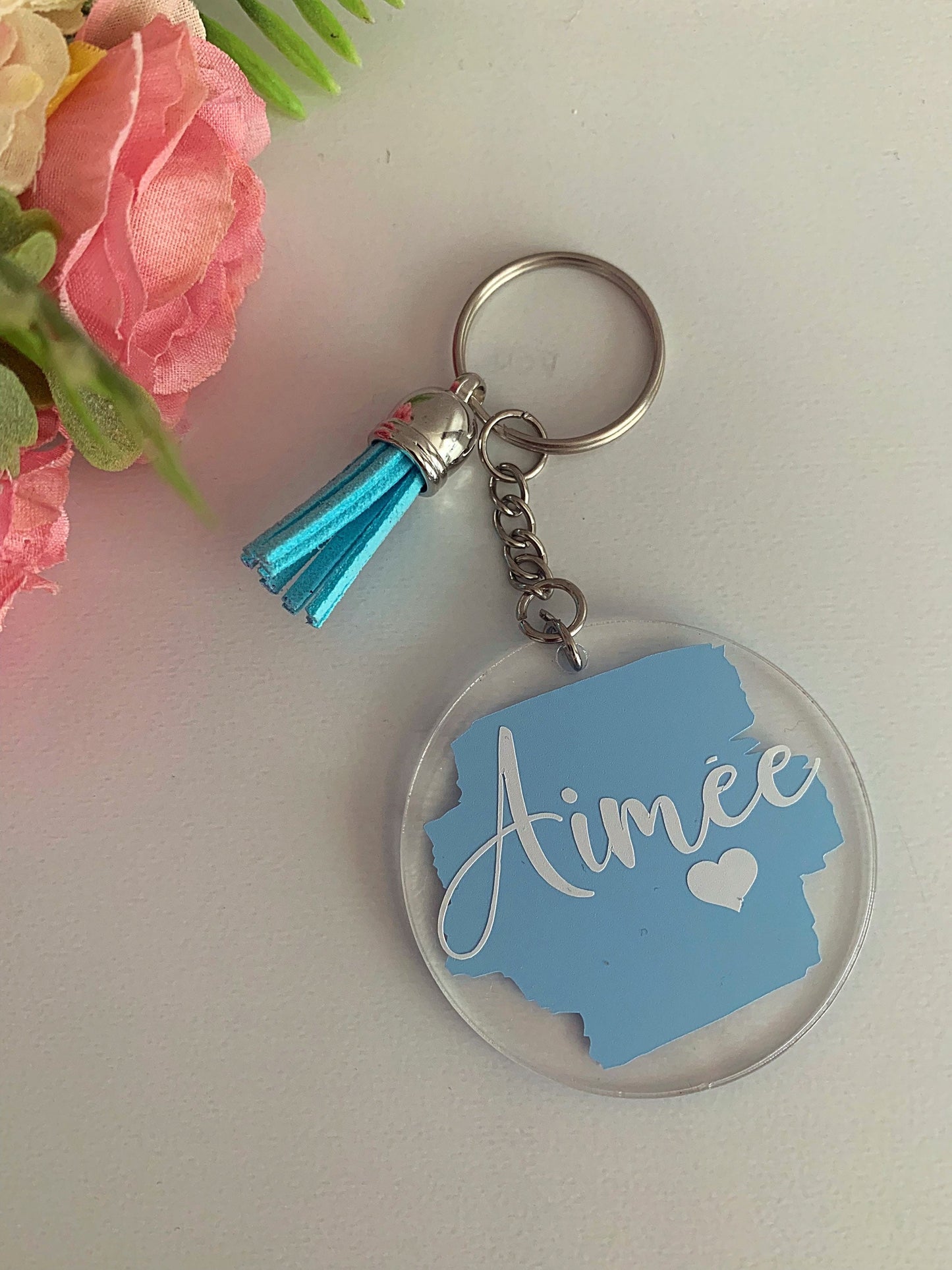 Custom Keychain with Tassel