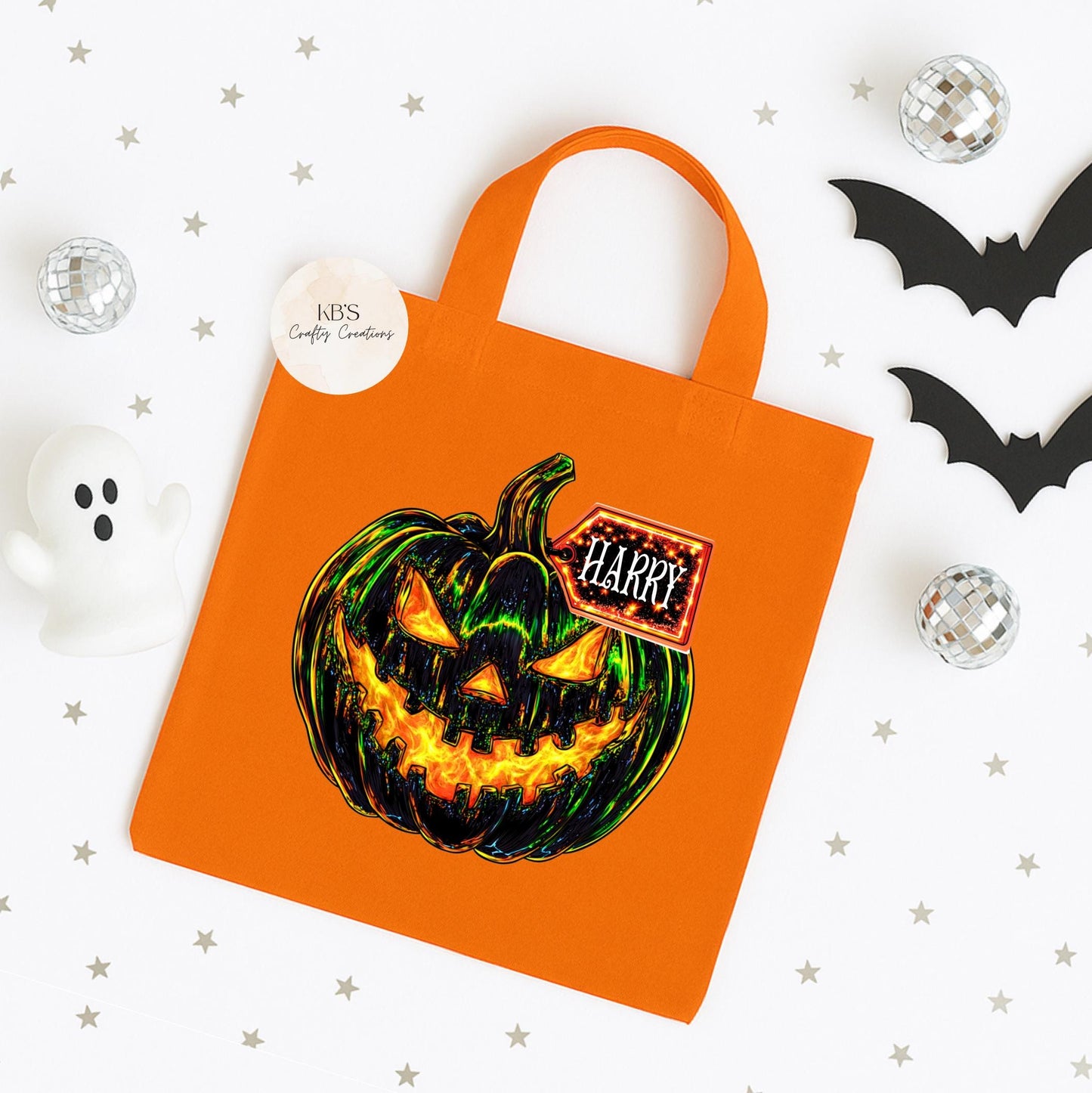 Halloween Spooky Pumpkin Tote Bag