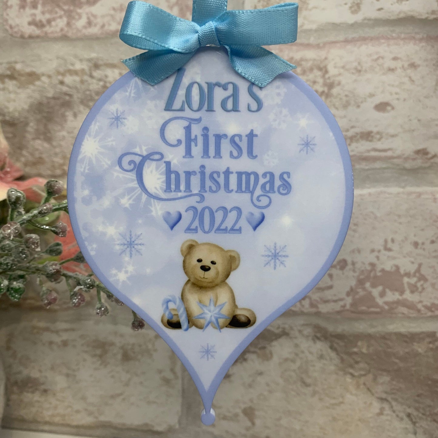 Baby's First Christmas Tree Bauble Decoration