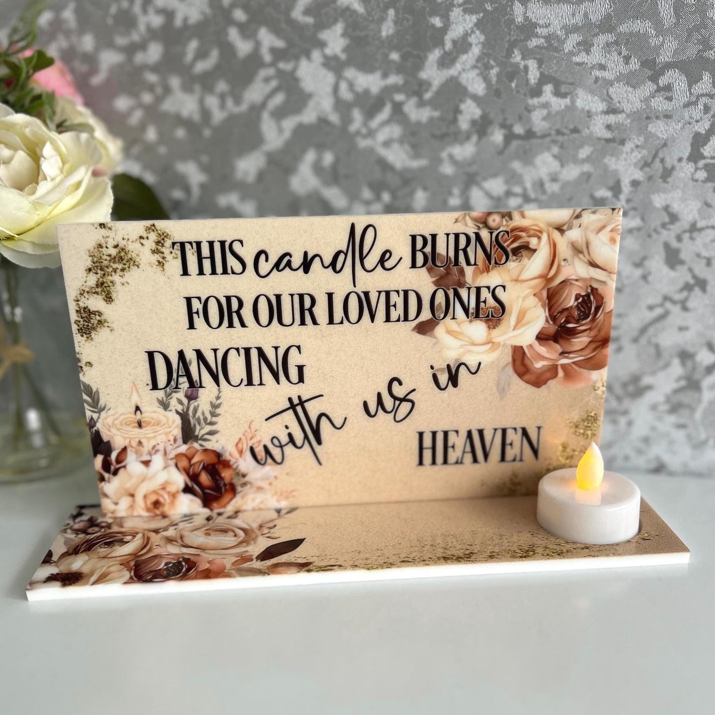 Wedding Remembrance Tealight Plaque