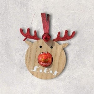 Rudolf Christmas Lindt Chocolate Tree Decoration