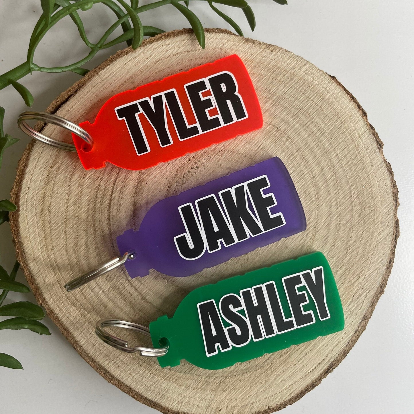 Personalised Prime Drink Bottle Keyring