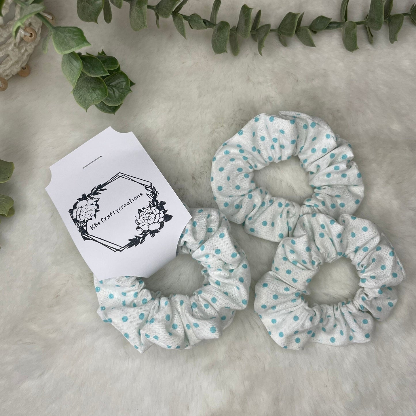 Little Girls Polka Dot Hair Scrunchies