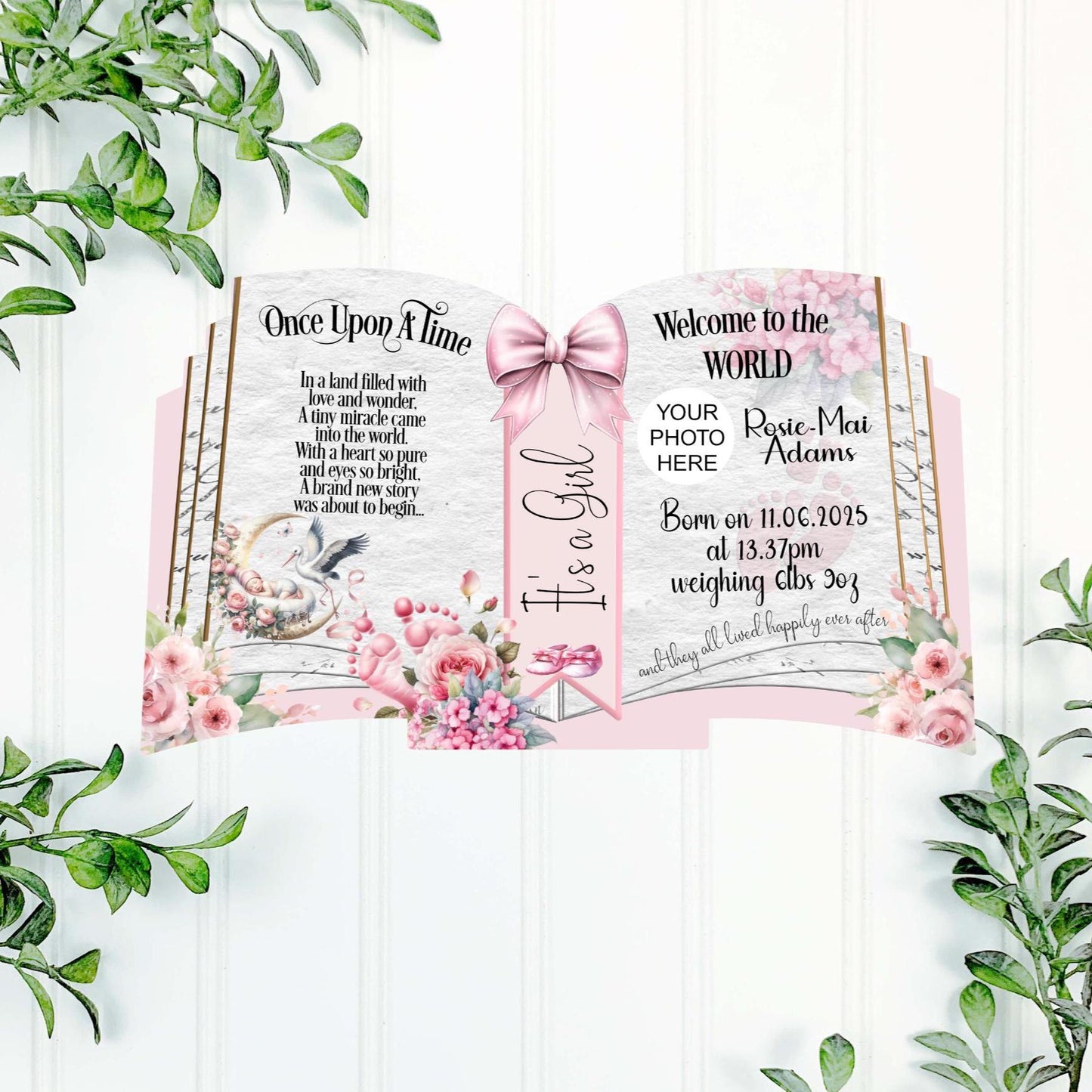 Welcome To The World Little One - New Baby Arrival Keepsake