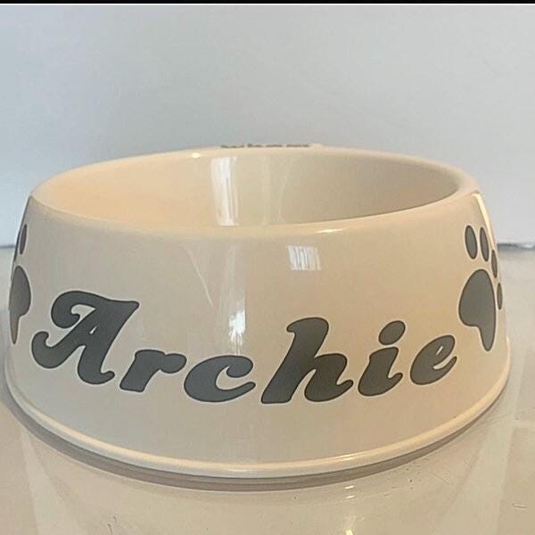 Large Personalised Dog Bowl