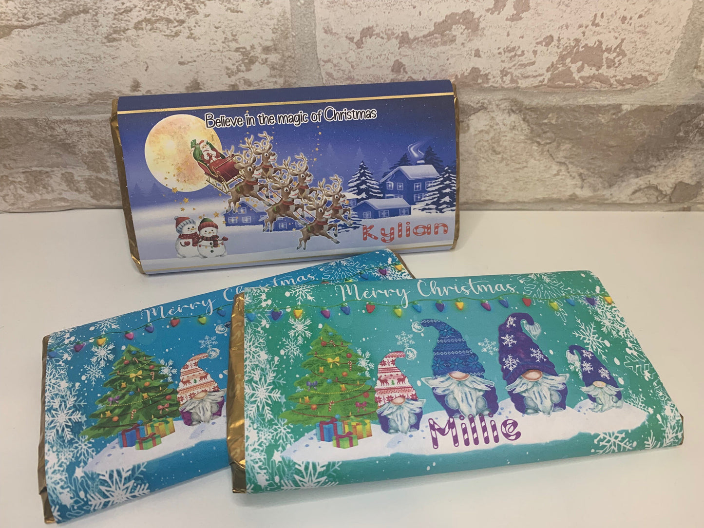 Christmas Gonk/Gnome Chocolate Bar Wrapper