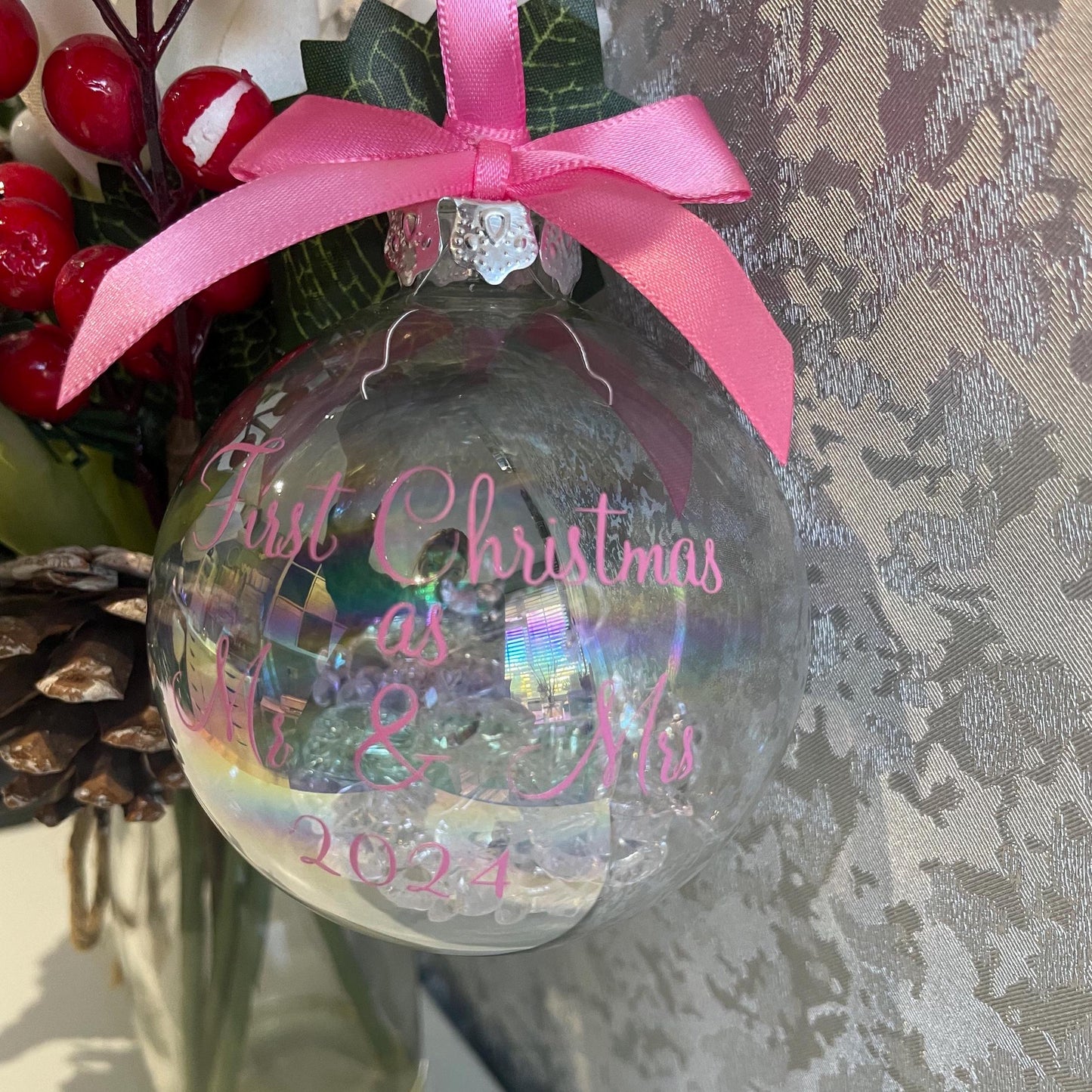 First Christmas as Mr and Mrs Christmas Bauble