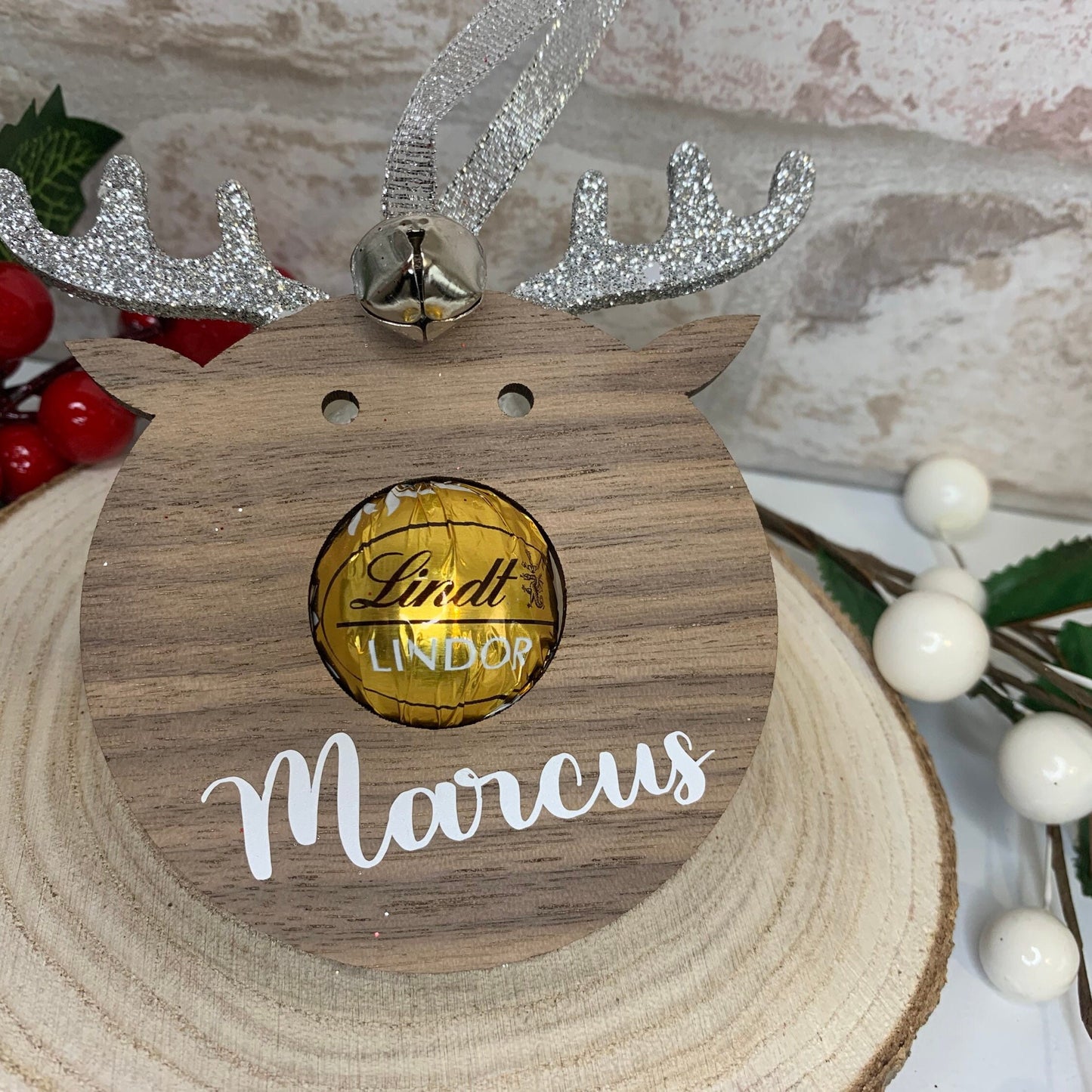Rudolf Christmas Lindt Chocolate Tree Decoration