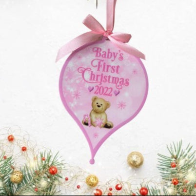 Baby's First Christmas Tree Bauble Decoration