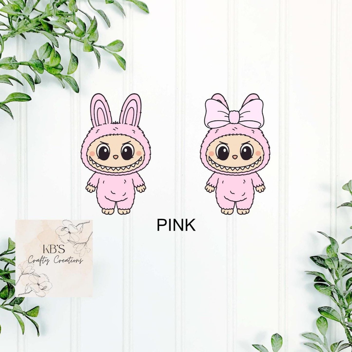 Personalised Labubu Inspired Mini Monster Keyring