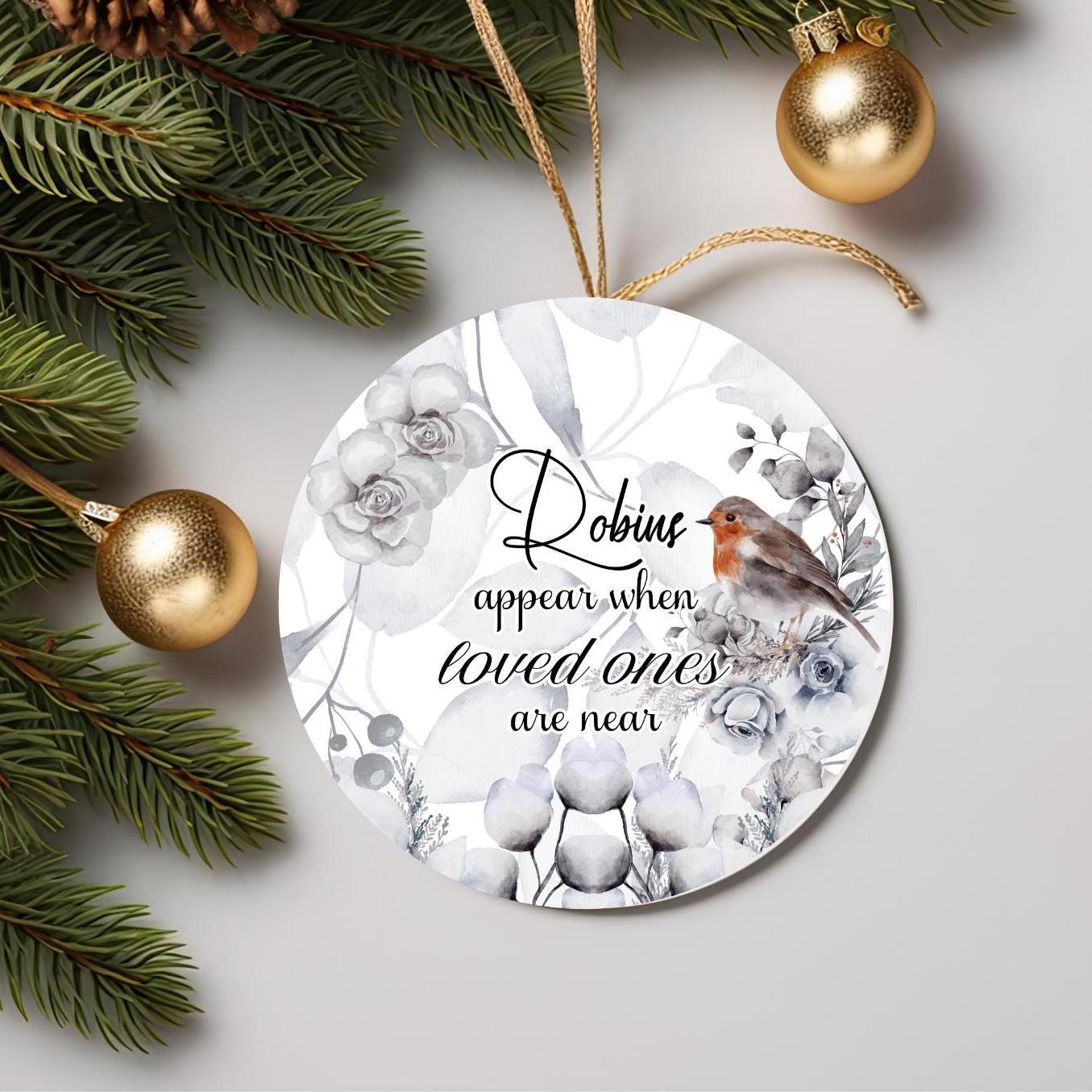 Robins Appear when Loved Ones Are Near Bauble