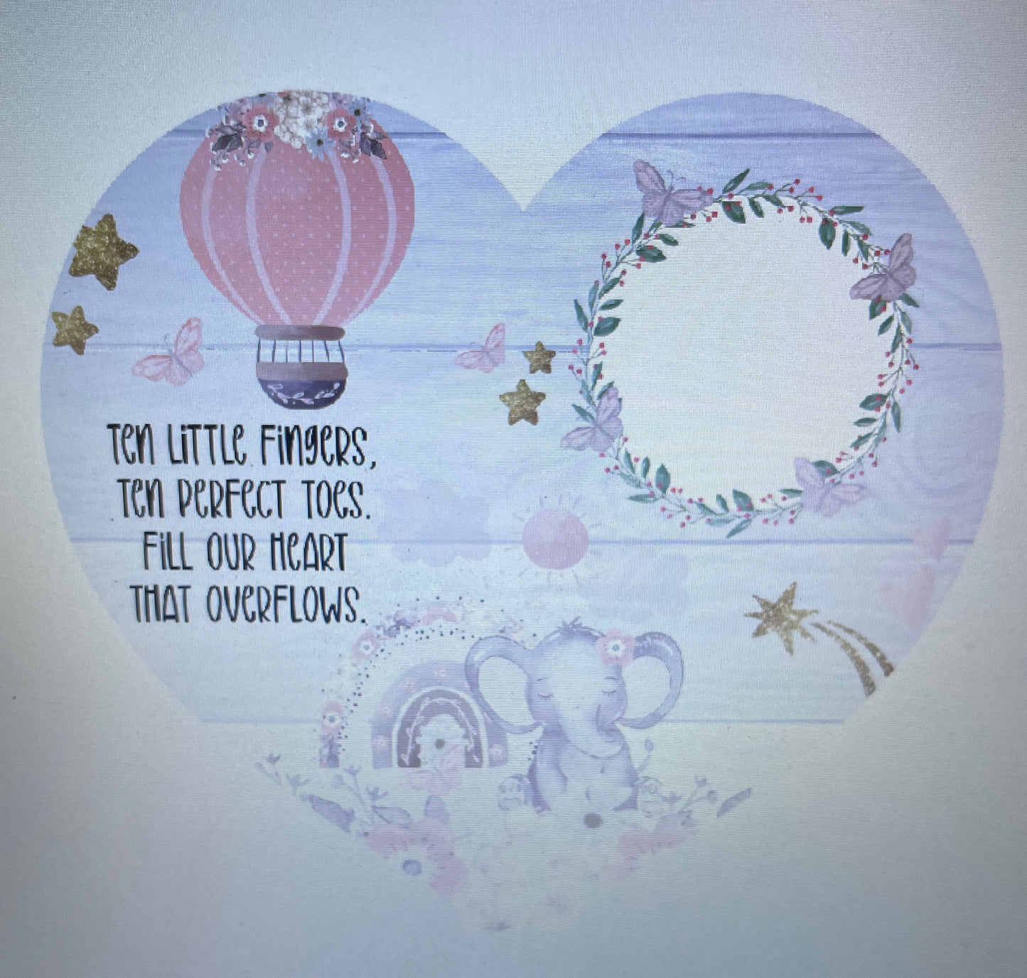 Baby Announcement Ultrasound Keepsake