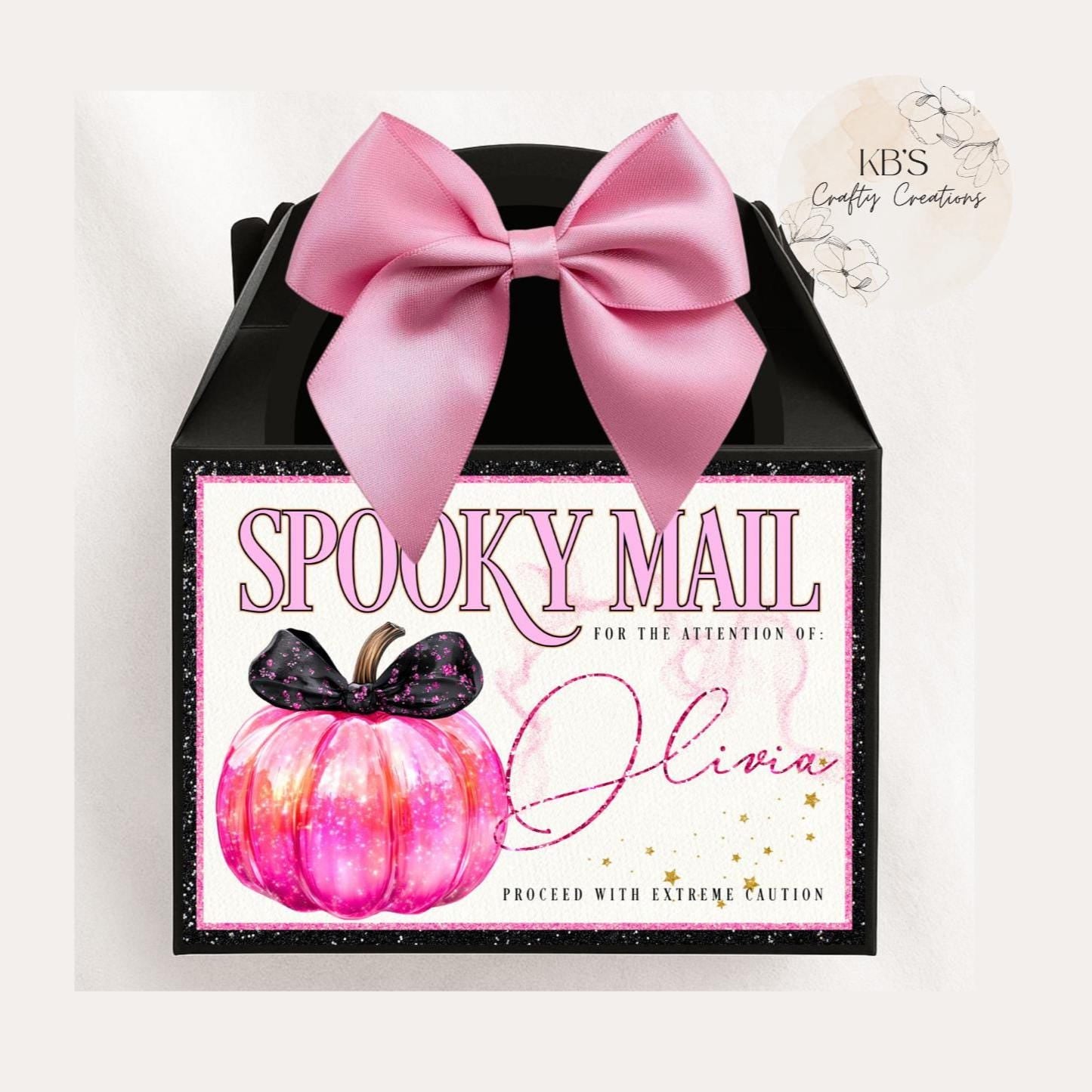 Personalised Halloween Spooky Mail Treat Box