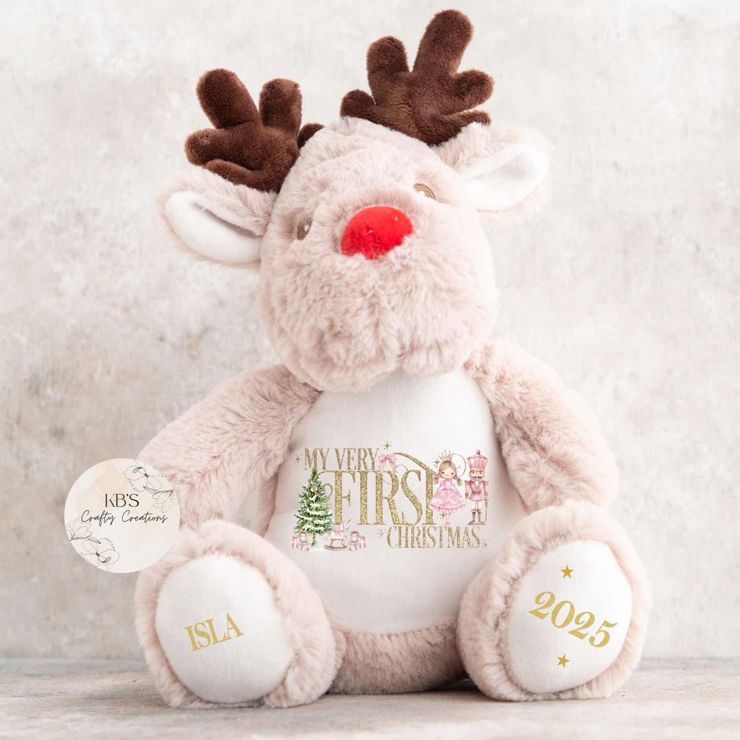 My Very First Christmas Reindeer Teddy