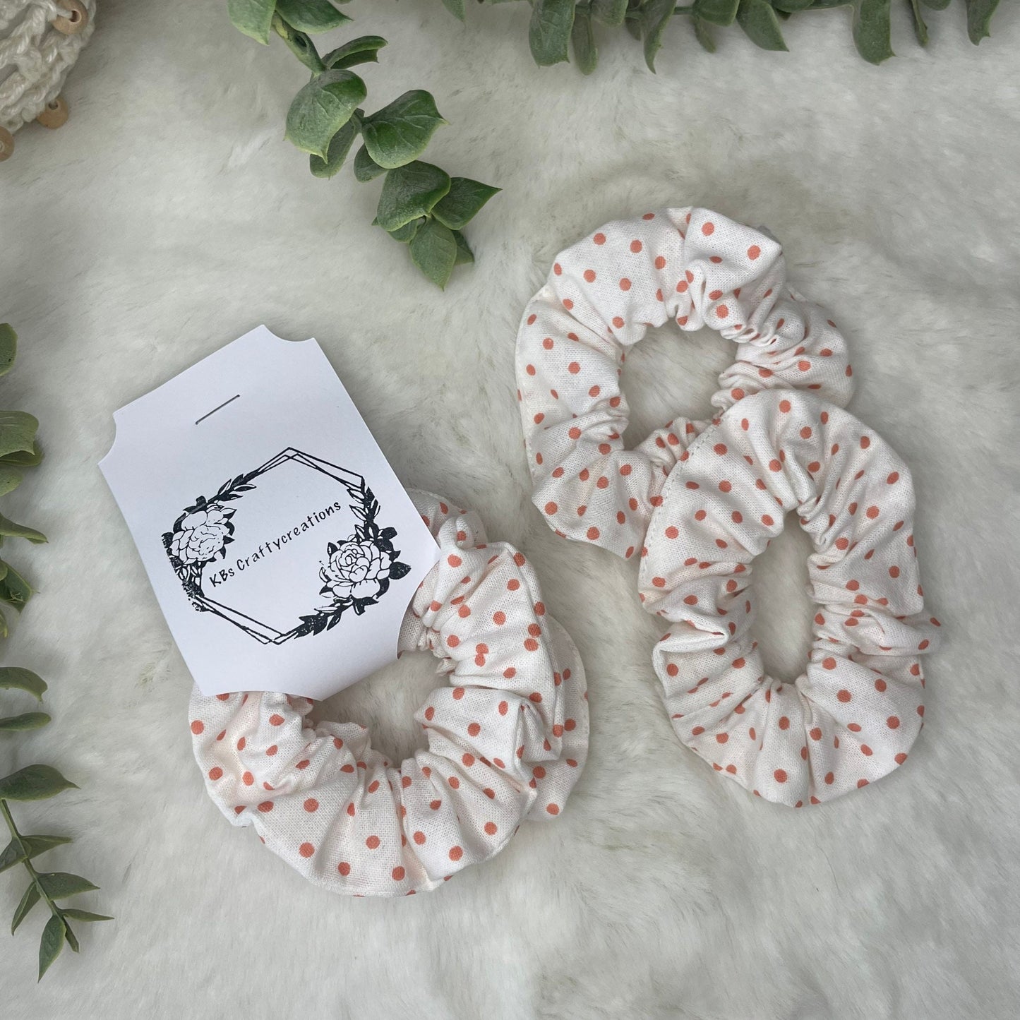 Little Girls Polka Dot Hair Scrunchies