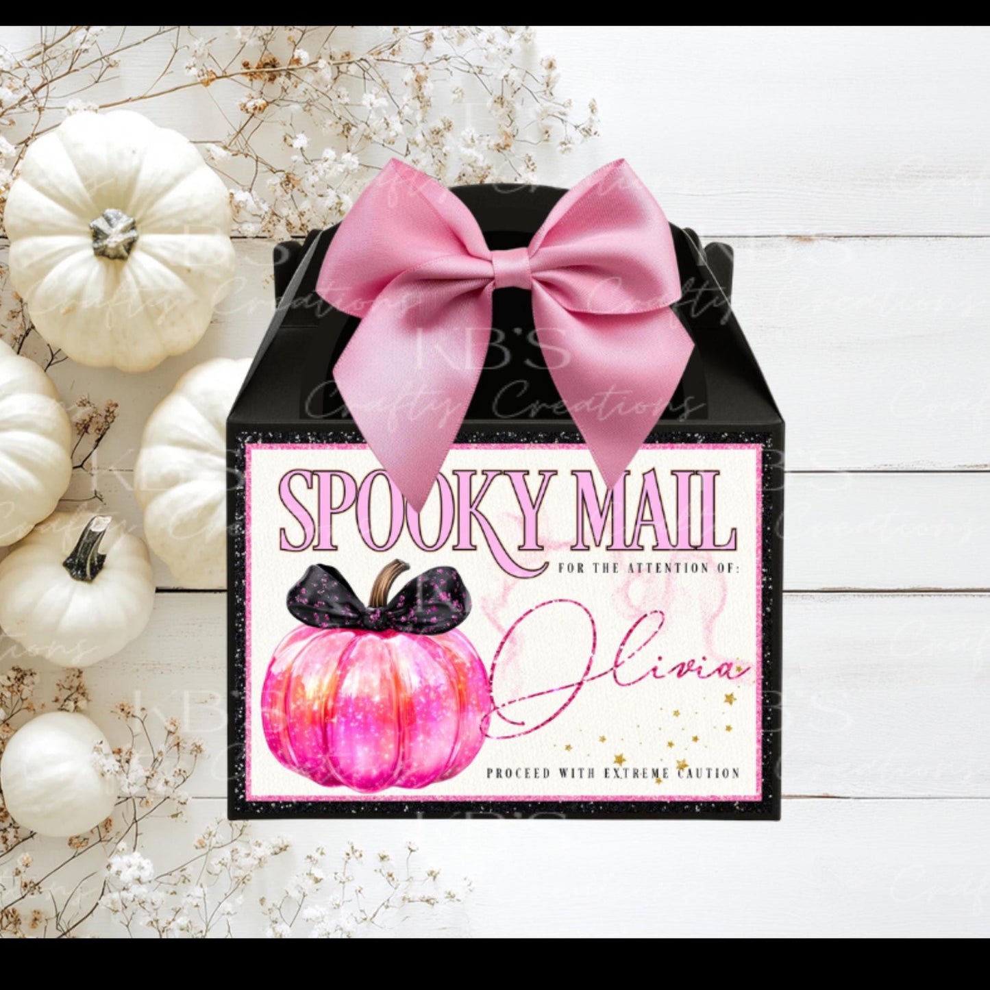 Personalised Halloween Spooky Mail Treat Box
