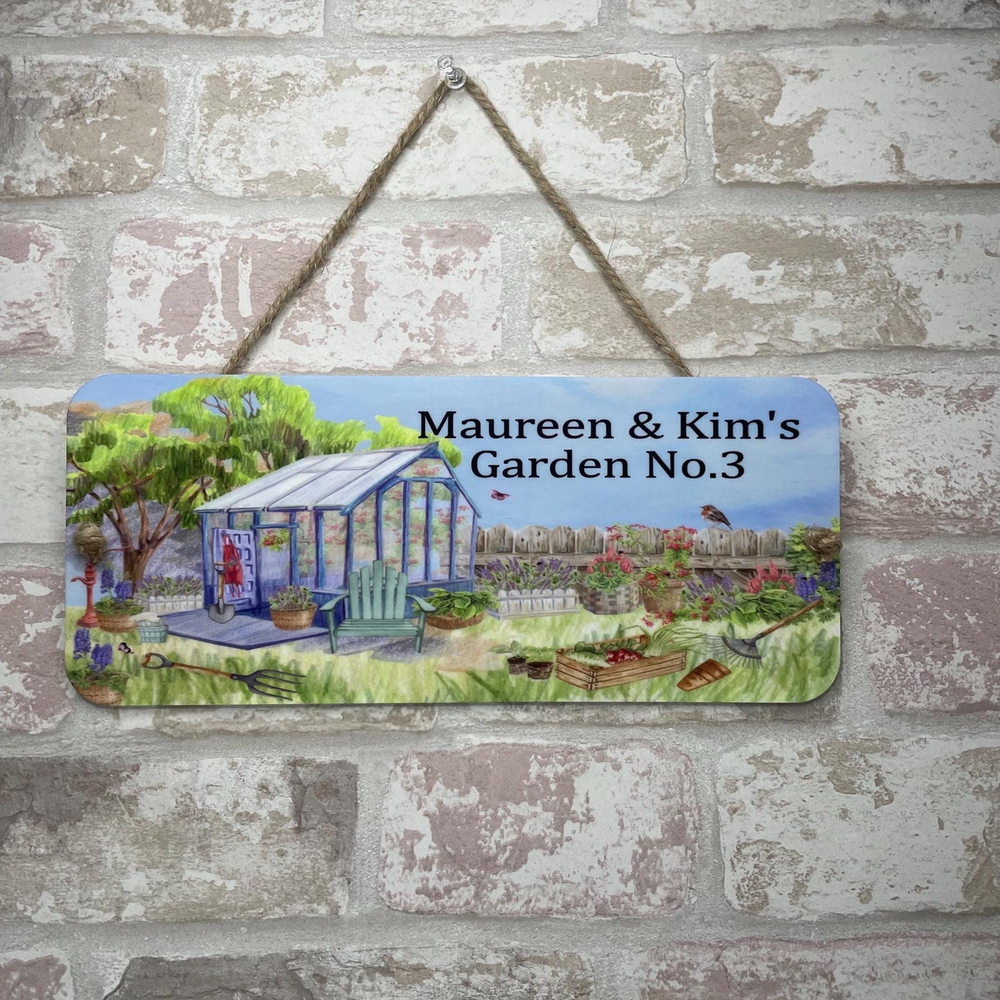 Personalised Allotment-Garden-Vegetable Plaque