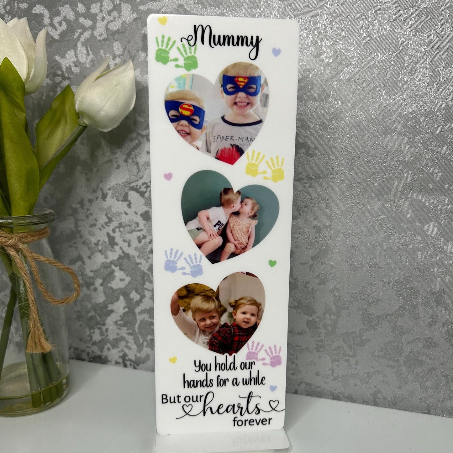 You hold Our Hands For A While Photo Plaque