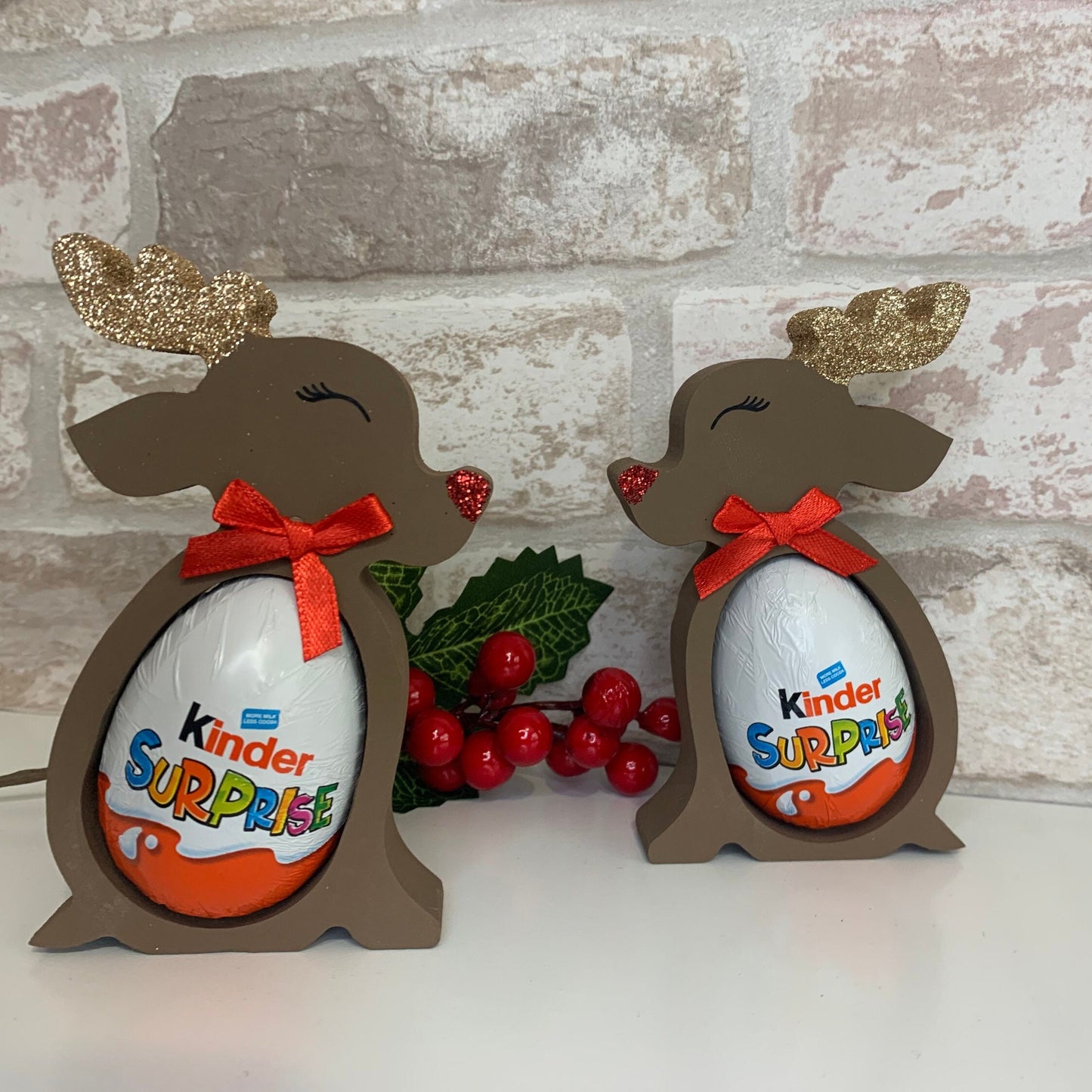 Reindeer Chocolate Egg Holder Gift