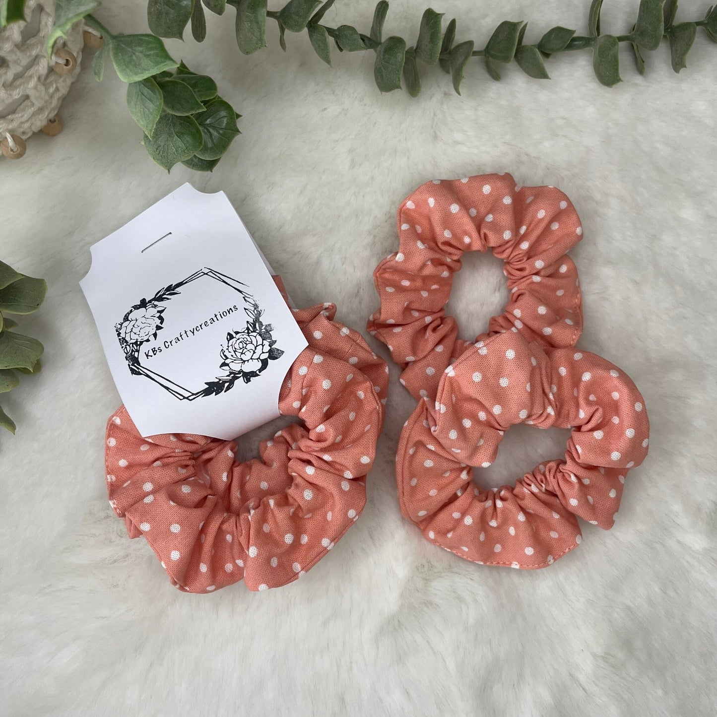 Little Girls Polka Dot Hair Scrunchies