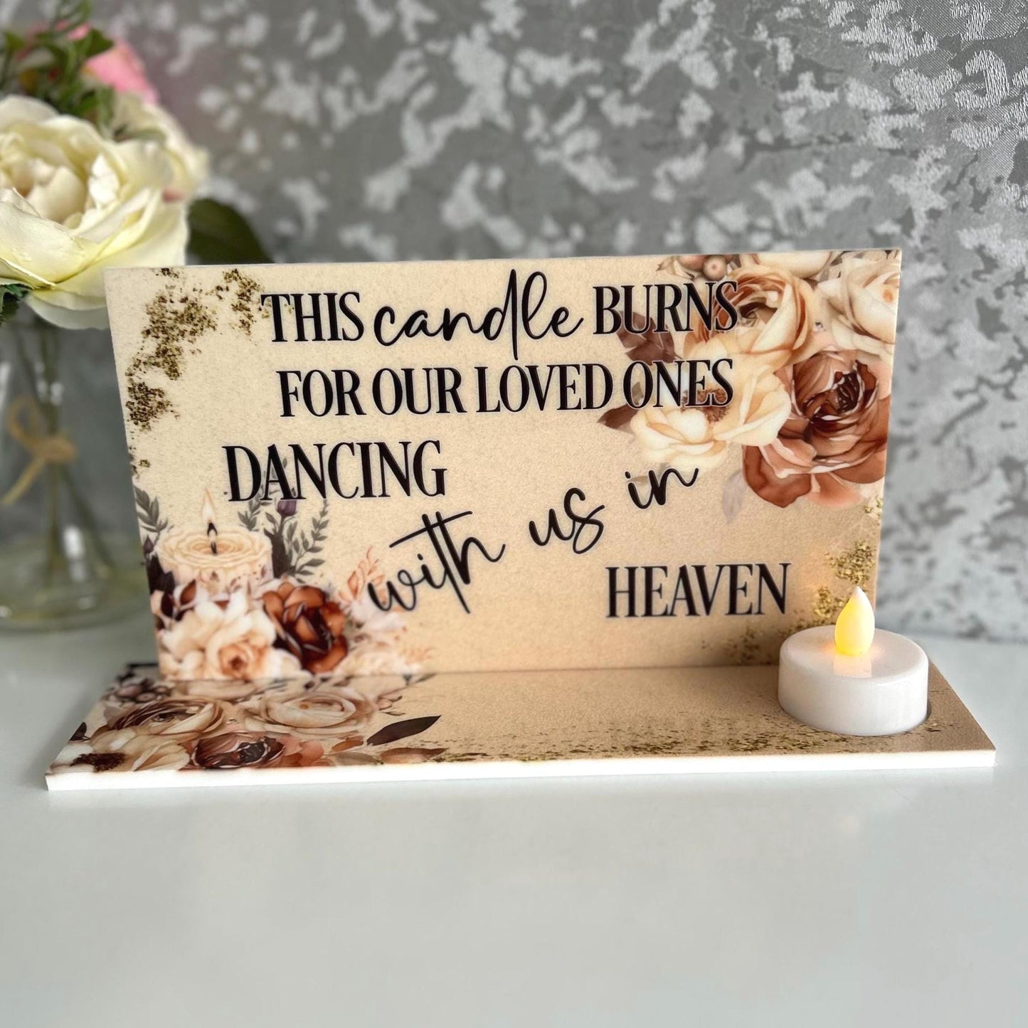 Wedding Remembrance Tealight Plaque
