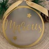 Personalised Frosted Christmas Baubles