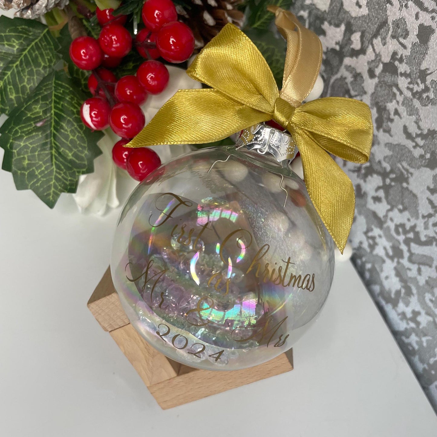 First Christmas as Mr and Mrs Christmas Bauble