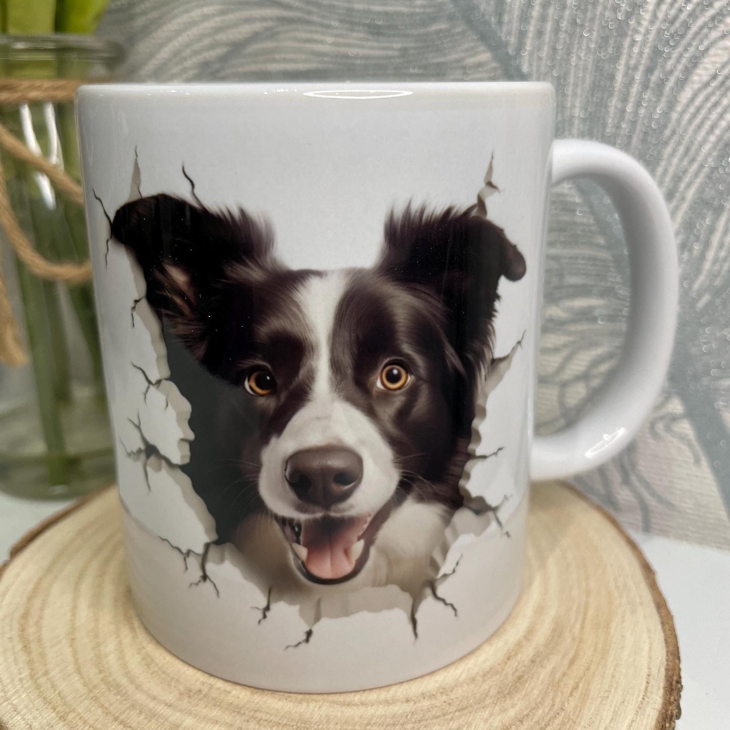 Border Collie Hole In A Wall Mug
