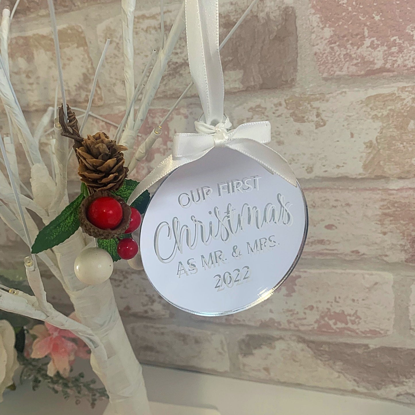 Our First Christmas as Mr and Mrs Christmas Bauble