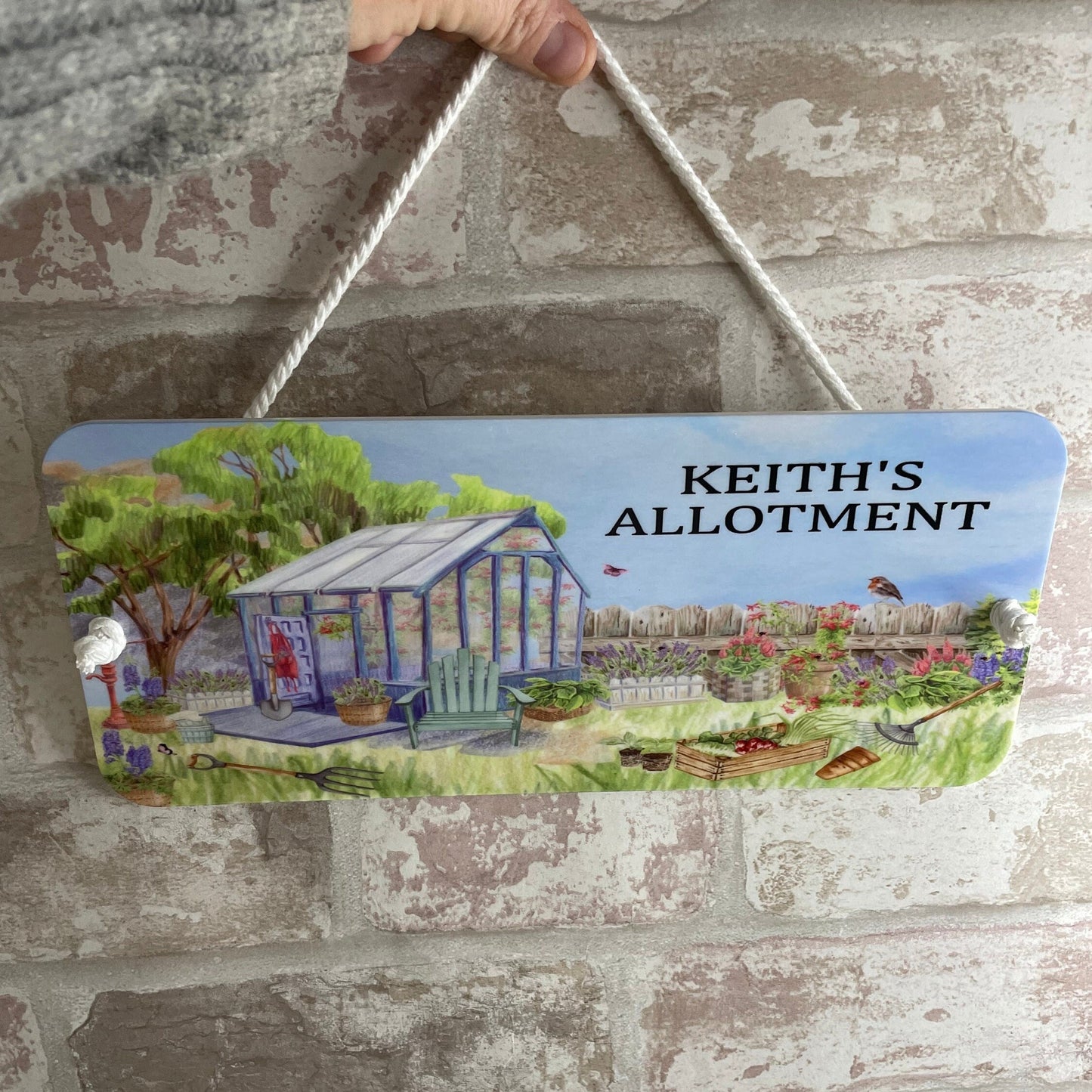 Personalised Allotment-Garden-Vegetable Plaque