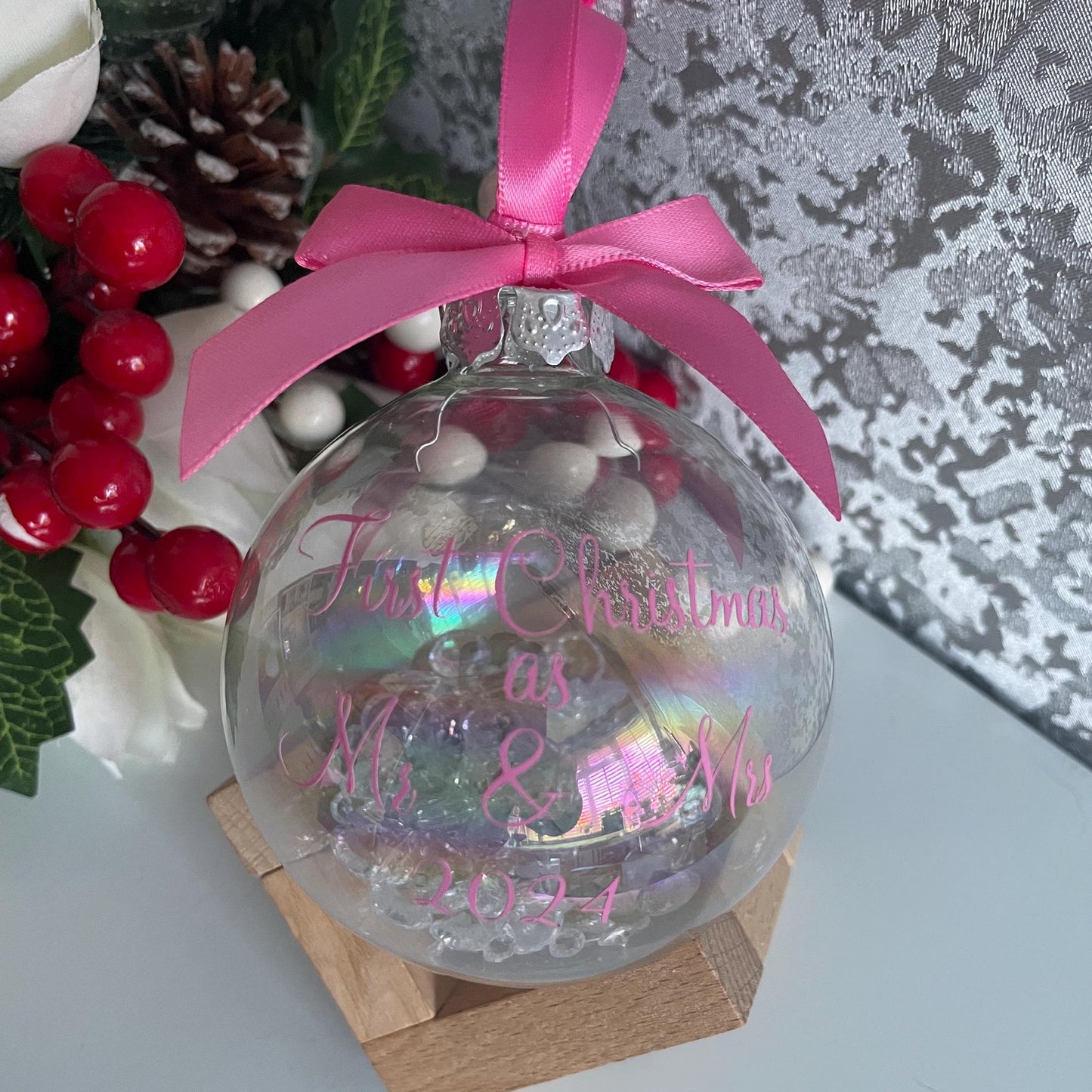 First Christmas as Mr and Mrs Christmas Bauble