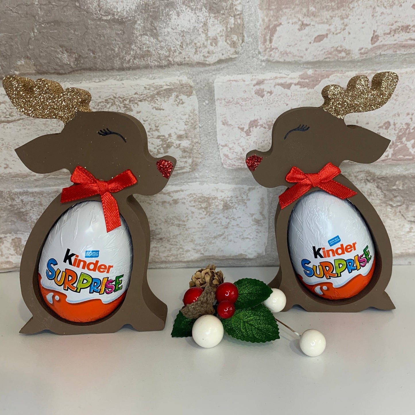 Reindeer Chocolate Egg Holder Gift