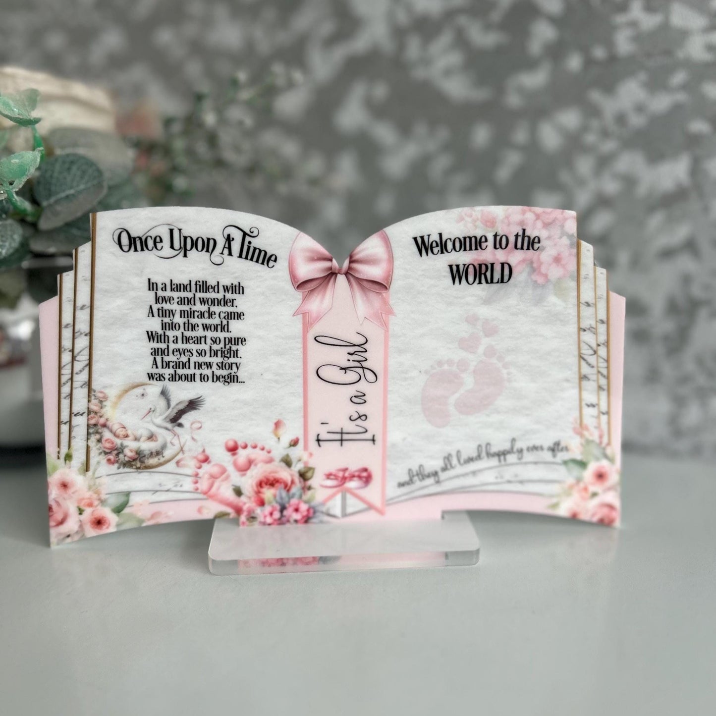 Welcome To The World Little One - New Baby Arrival Keepsake