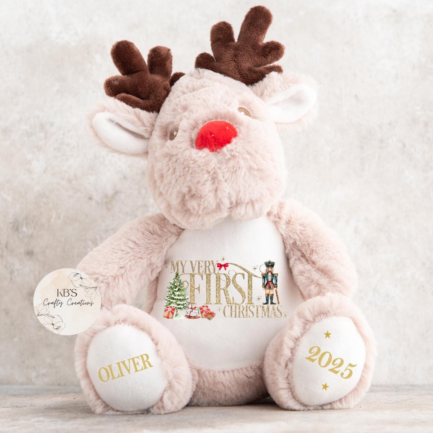 My Very First Christmas Reindeer Teddy