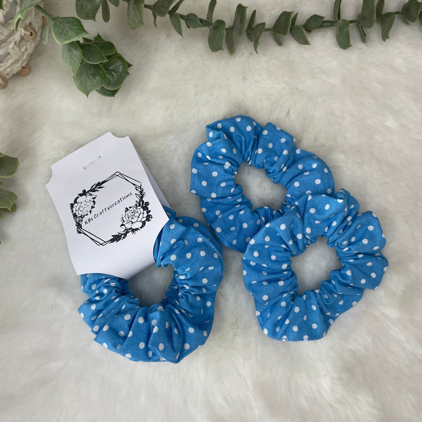 Little Girls Polka Dot Hair Scrunchies
