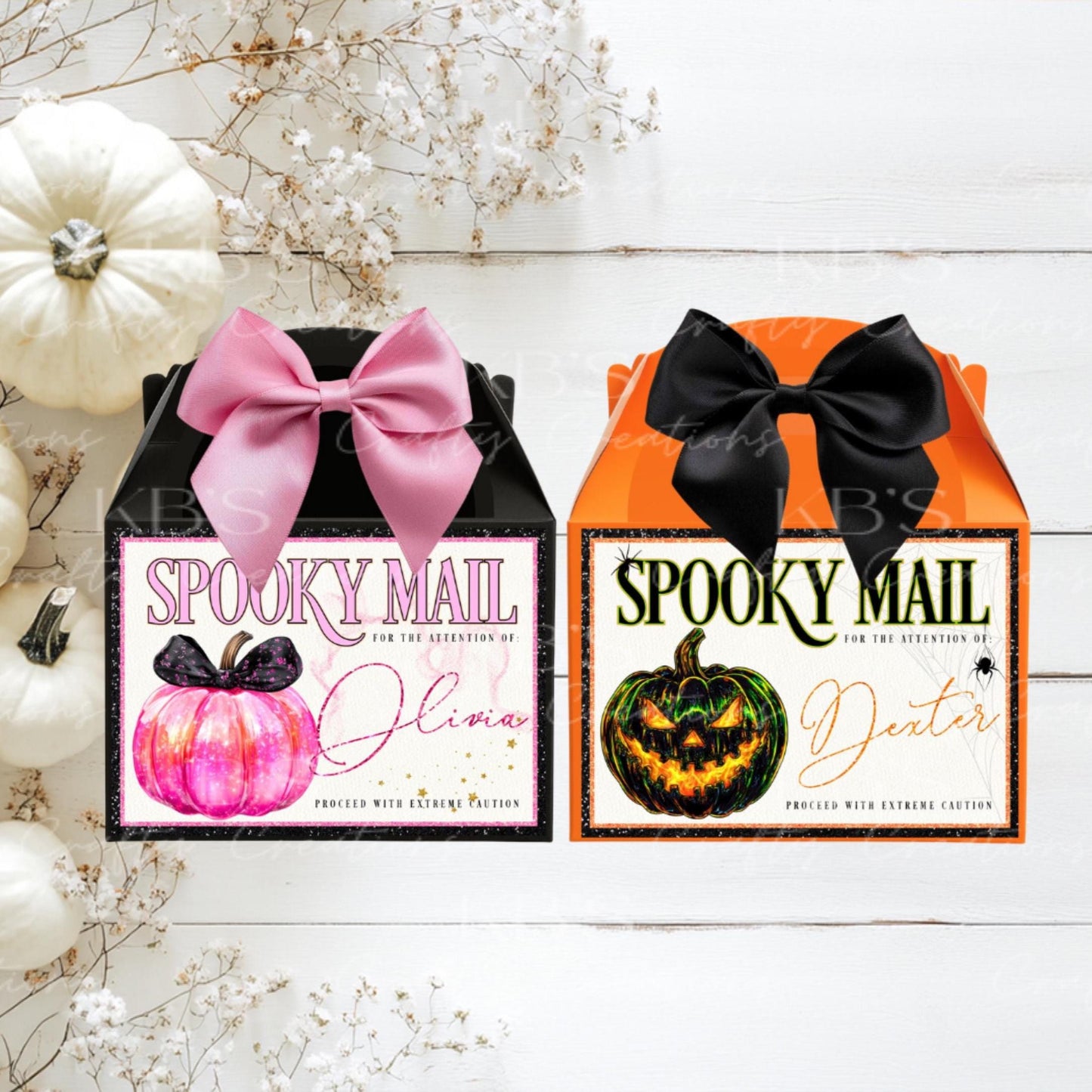Personalised Halloween Spooky Mail Treat Box